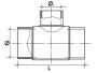 ТРОЙНИК ЛИТОЙ ПЕРЕХОДНОЙ ДЛИННЫЙ 90° T PE100 PN16 D75X63 ТРОЙНИК ЛИТОЙ ПЕРЕХОДНОЙ ДЛИННЫЙ 90° T PE100 PN16 D75X63